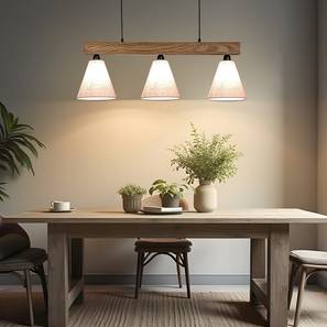 Terzo Brown Solid Wood Cluster Hanging Light