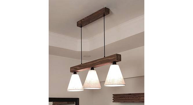 Terzo Brown Solid Wood Cluster Hanging Light (Brown) by Urban Ladder - - 