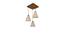 Terzo Brown Solid Wood  Cluster Hanging Light (Brown) by Urban Ladder - - 