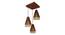 Flue Brown Solid Wood Cluster Hanging Light (Brown) by Urban Ladder - - 