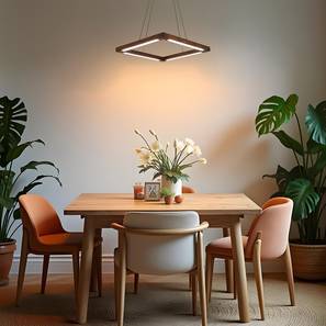 symplify Atrium Brown Solid Wood Single Hanging Light-picture-10