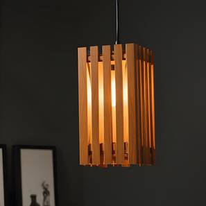 symplify Elegant Brown Solid Wood Single Hanging Light-picture-10