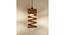 Wiggle Brown Solid Wood Single Hanging Light (Brown) by Urban Ladder - - 
