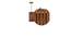 Elegant Brown Solid Wood Single Hanging Light (Brown) by Urban Ladder - - 