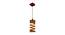 Wiggle Brown Solid Wood Single Hanging Light (Brown) by Urban Ladder - - 
