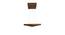 Trine Brown Solid Wood Single Hanging Light (Brown) by Urban Ladder - - 