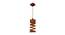 Wiggle Brown Solid Wood Single Hanging Light (Brown) by Urban Ladder - - 