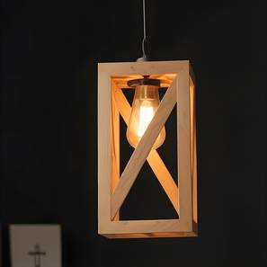symplify Symmetric Beige Solid Wood Single Hanging Light-picture-30