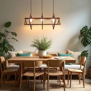symplify Paragon 3 Series Brown Solid Wood Cluster Hanging Light-picture-16