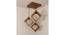 Rhombus Brown Solid Wood Cluster Hanging Light (Brown) by Urban Ladder - - 