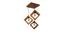 Rhombus Brown Solid Wood Cluster Hanging Light (Brown) by Urban Ladder - - 