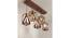 Symmetric 5 Series Brown Solid Wood Cluster Hanging Light (Brown) by Urban Ladder - - 