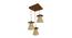 Propel Brown Solid Wood Cluster Hanging Light (Brown) by Urban Ladder - - 