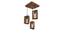 Gyro Brown Solid Wood Cluster Hanging Light (Brown) by Urban Ladder - - 