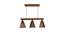 Funnel 3 Series Brown Solid Wood Cluster Hanging Light (Brown) by Urban Ladder - - 