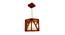 Symmetric Brown   Solid Wood Single Hanging Light (Brown) by Urban Ladder - - 