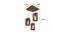 Gyro Brown Solid Wood Cluster Hanging Light (Brown) by Urban Ladder - Dimension - 984296
