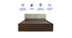 sutra Engwitheered Wood Bed with Walnut Fwithish (Walnut Finish, Queen Bed Size, Box Storage Type) by Urban Ladder - - 