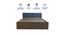 namah Engwitheered Wood Bed with Walnut Fwithish (Walnut Finish, Queen Bed Size, Box Storage Type) by Urban Ladder - - 