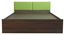 nadi Engwitheered Wood Bed ne Walnut Fwithish (Walnut Finish, Queen Bed Size, Box Storage Type) by Urban Ladder - - 