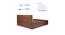 nadi Engwitheered Wood Bed ne Walnut Fwithish (Walnut Finish, Queen Bed Size, Box Storage Type) by Urban Ladder - - 