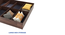 nadi Engwitheered Wood Bed ne Walnut Fwithish (Walnut Finish, Queen Bed Size, Box Storage Type) by Urban Ladder - - 