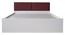 prana Engwitheered Wood Bed with White Fwithish (Queen Bed Size, White Finish, Box Storage Type) by Urban Ladder - - 