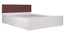 prana Engwitheered Wood Bed with White Fwithish (Queen Bed Size, White Finish, Box Storage Type) by Urban Ladder - - 