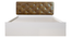 Chestnut  Engwitheered Wood Bed  E White Fwithish (Queen Bed Size, White Finish, Box Storage Type) by Urban Ladder - - 