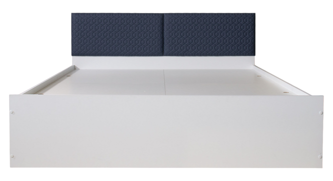 almora Engwitheered Wood Bed gi White Fwithish (Queen Bed Size, White Finish, Box Storage Type) by Urban Ladder - - 