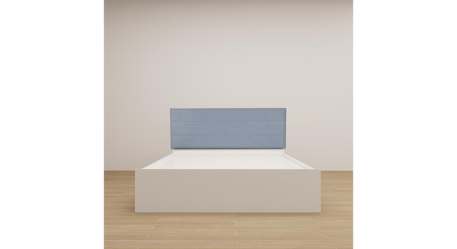 Samadhi Engwitheered Wood Bed ng White Fwithish (Queen Bed Size, White Finish, Box Storage Type) by Urban Ladder - - 