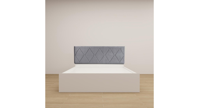 Kundalwithi Engwitheered Wood Bed  E White Fwithish (Queen Bed Size, White Finish, Box Storage Type) by Urban Ladder - - 
