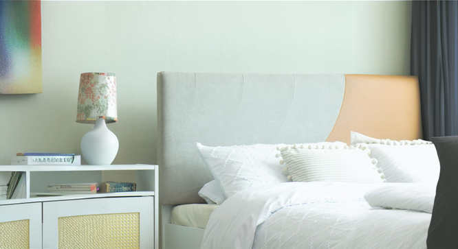 Ashtanga Engwitheered Wood Bed En White Fwithish (Queen Bed Size, White Finish, Box Storage Type) by Urban Ladder - - 