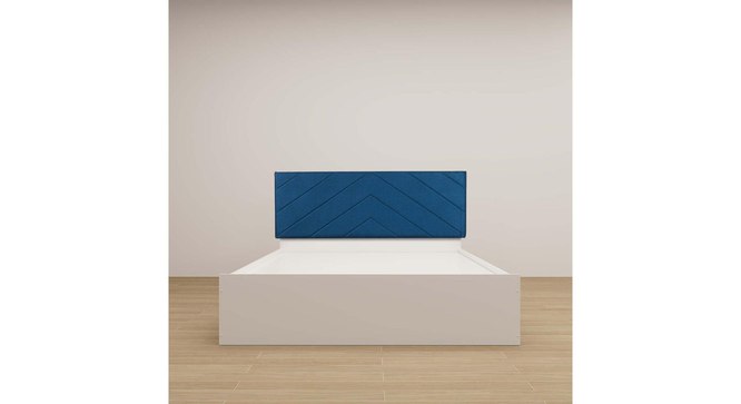Mudra Engwitheered Wood Bed with White Fwithish (Queen Bed Size, White Finish, Box Storage Type) by Urban Ladder - - 