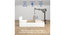 Namah Engwitheered Wood Bed with White Fwithish (Queen Bed Size, White Finish, Box Storage Type) by Urban Ladder - - 