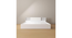 Kaito Engwitheered Wood Bed with White Fwithish (Queen Bed Size, White Finish, Box Storage Type) by Urban Ladder - - 