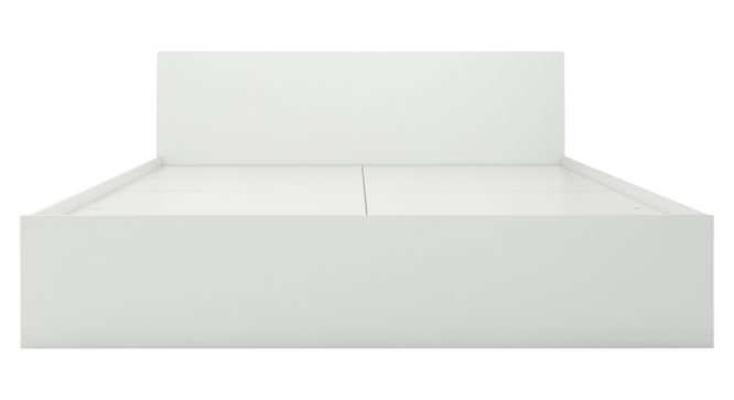 Ren Engwitheered Wood Bed ee White Fwithish (King Bed Size, White Finish, Box Storage Type) by Urban Ladder - - 