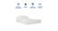 Daiki Engwitheered Wood Bed with White Fwithish (Queen Bed Size, White Finish, Box Storage Type) by Urban Ladder - - 