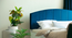 Satya Engwitheered Wood Bed with White Fwithish (Queen Bed Size, White Finish, Box Storage Type) by Urban Ladder - - 