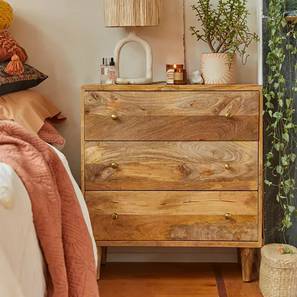 Philip Solid Wood Chest of 3 Drawers in Matte Finish