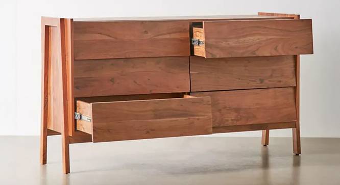 wallace chest of drawers solid wood matte finish (Matte Finish) by Urban Ladder - - 