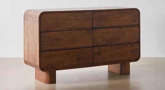 roswell chest of drawers solid wood matte finish (Matte Finish) by Urban Ladder - - 