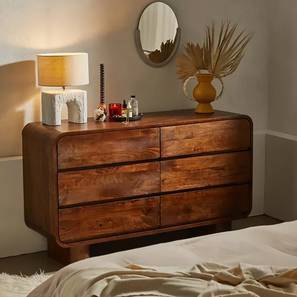 Roswell Solid Wood Chest of 6 Drawers in Matte Finish