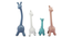 Set Of 4 Graceful Giraffe Showpieces (Multi) by Urban Ladder - - 