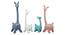 Set Of 4 Graceful Giraffe Showpieces (Multi) by Urban Ladder - - 