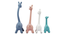 Set Of 4 Graceful Giraffe Showpieces (Multi) by Urban Ladder - - 