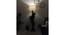 Woods Wooden Floor Lamp with Brown Base and Jute Fabric Lampshade (Brown) by Urban Ladder - - 