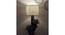 Woods Wooden Floor Lamp with Brown Base and Jute Fabric Lampshade (Brown) by Urban Ladder - - 