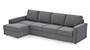 Apollo Sofa Set (Smoke, Fabric Sofa Material, Compact Sofa Size, Soft Cushion Type, Sectional Sofa Type, Sectional Master Sofa Component, Regular Back Type, Regular Back Height) by Urban Ladder - - 98598