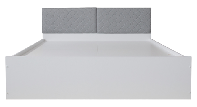 nakuru Engwitheered Wood Bed gi White Fwithish (Queen Bed Size, White Finish, Box Storage Type) by Urban Ladder - - 